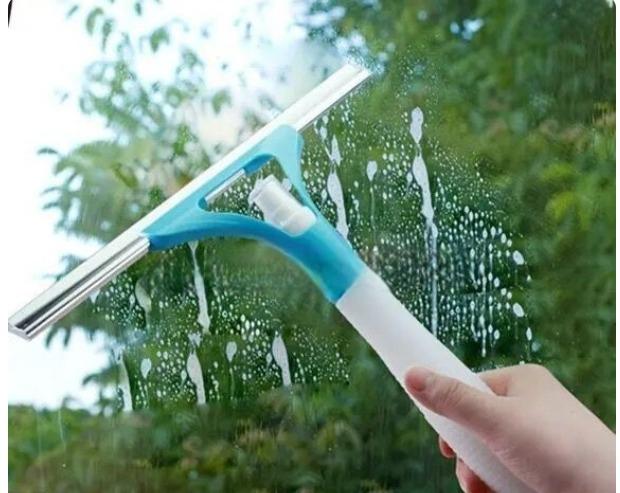 Motoblends™ Rubber & Aluminum Wiper with Built-in Water Sprayer